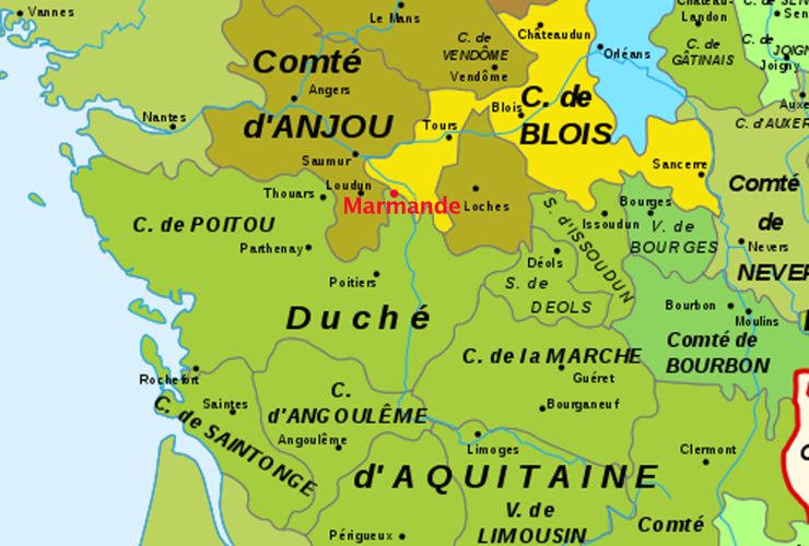 Carte de la France capétienne