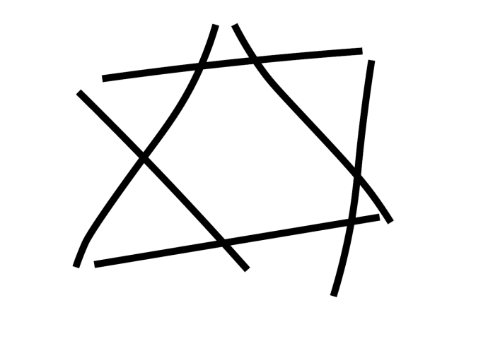 Dessin étoiles à six branches