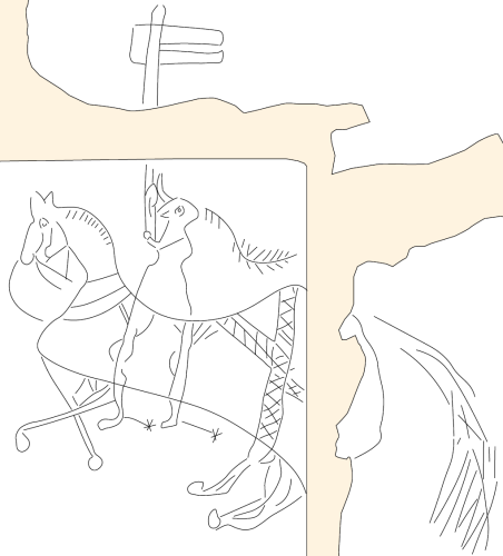 Dessin chevaliers à la lance 2