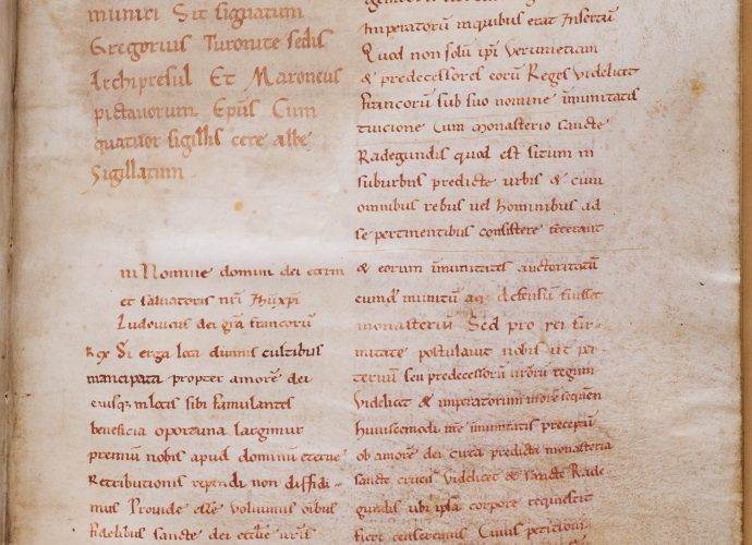 Diplome délivré par Louis le begue - 878